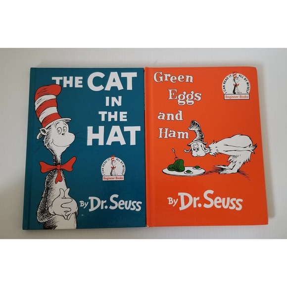 Lot 8 Dr. Seuss Beginner Books Bright & Early Cat Hat Library Children Hardcover - Picture 2 of 13